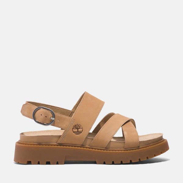 Clairemont Way BACKSTRAP SANDAL MEDIUM BEIGE NUBUCK