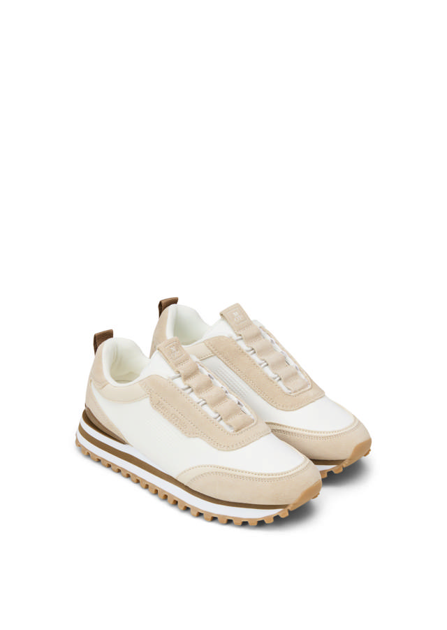 Leðurstrigaskór tvílitur