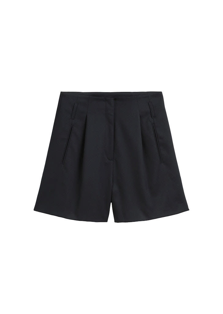 Stuttbuxur úr Polyester/Jómfrúar Ullar Blöndu