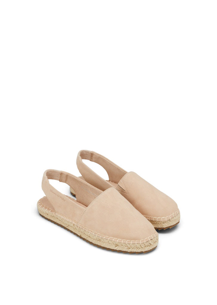 Espadrillur úr geita rúskinni