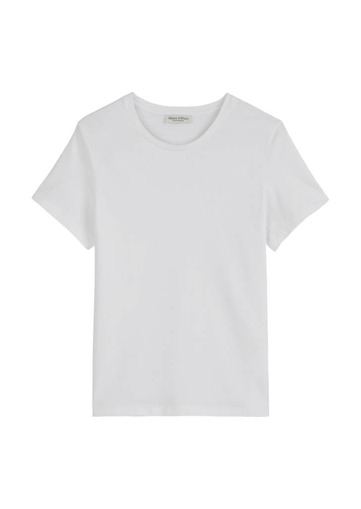 Stuttermabolur úr Teygjanlegu Jersey 