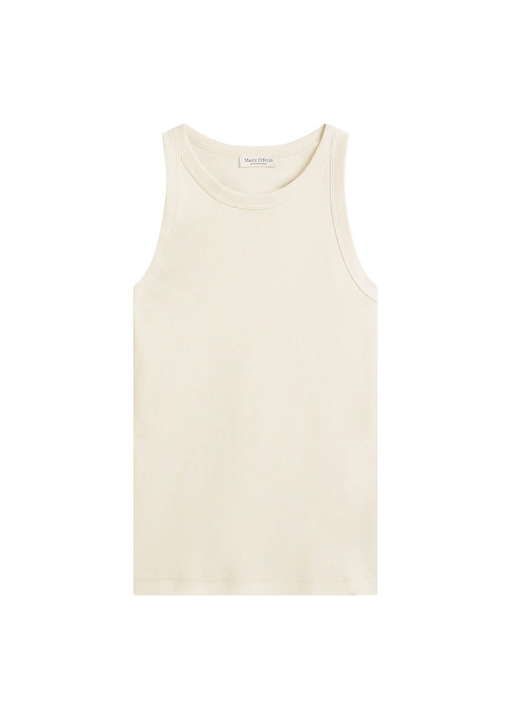 Hlýrabolur úr Lífrænu Bómullar Rib Jersey 