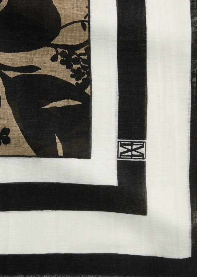 Slæða úr Bómullar - Hör Blöndu