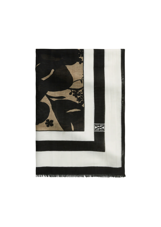 Slæða úr Bómullar - Hör Blöndu