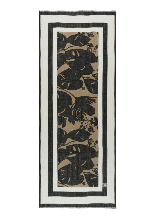 Slæða úr Bómullar - Hör Blöndu