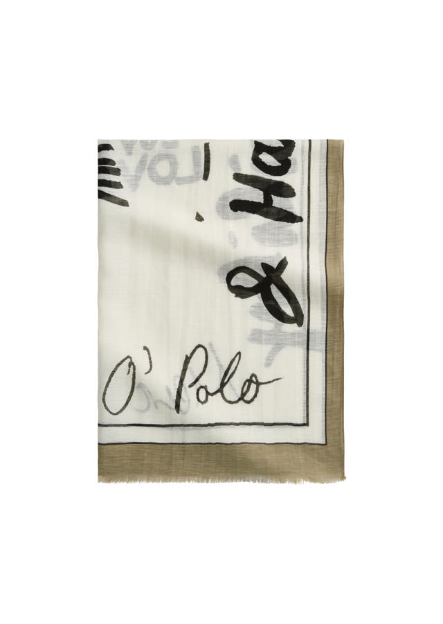 Slæða úr Bómullar - Hör Blöndu