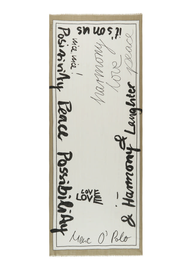 Slæða úr Bómullar - Hör Blöndu