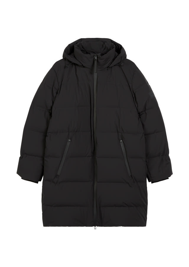 Síð, hlý, vatnsheld dúnúlpa