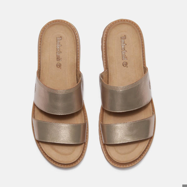 Clairemont Way SLIDE SANDAL GOLD METALLIC