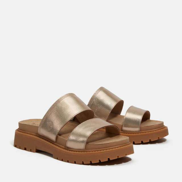 Clairemont Way SLIDE SANDAL GOLD METALLIC