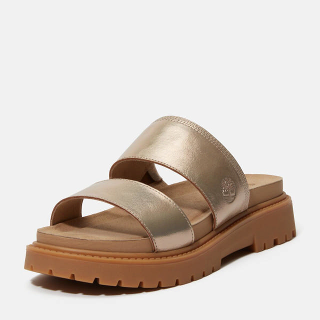 Clairemont Way SLIDE SANDAL GOLD METALLIC