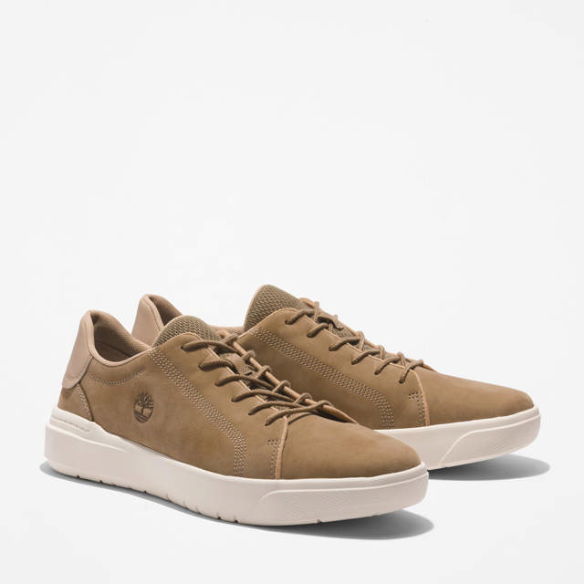 Seneca Bay Ljósbrúnir Herraleðurskór