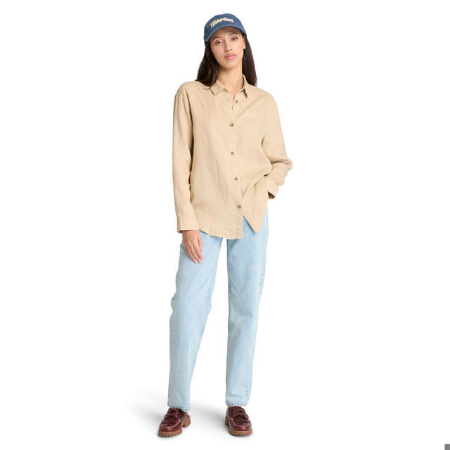 Linen Long-Sleeve Shirt SAFARI