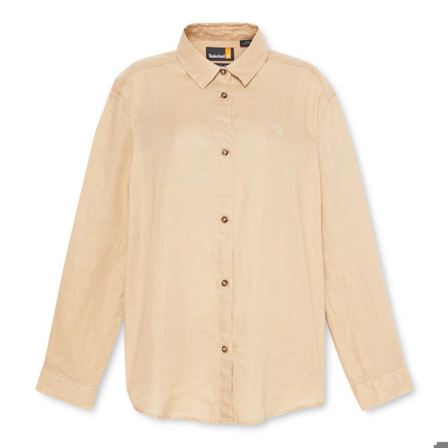 Linen Long-Sleeve Shirt SAFARI