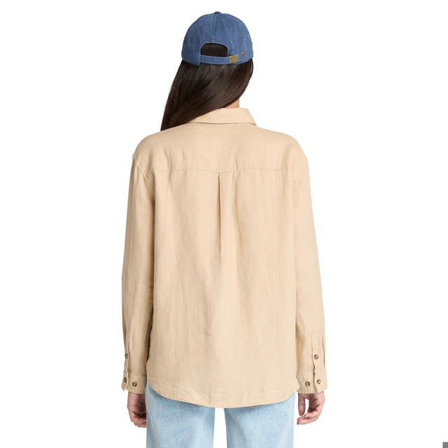 Linen Long-Sleeve Shirt SAFARI