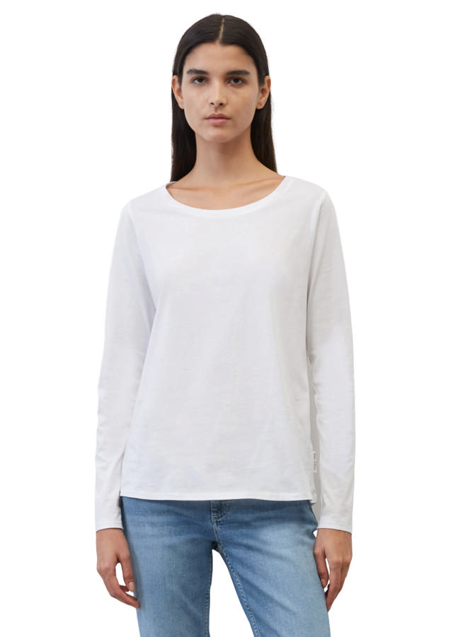 Bómullarbolur með síðum ermum