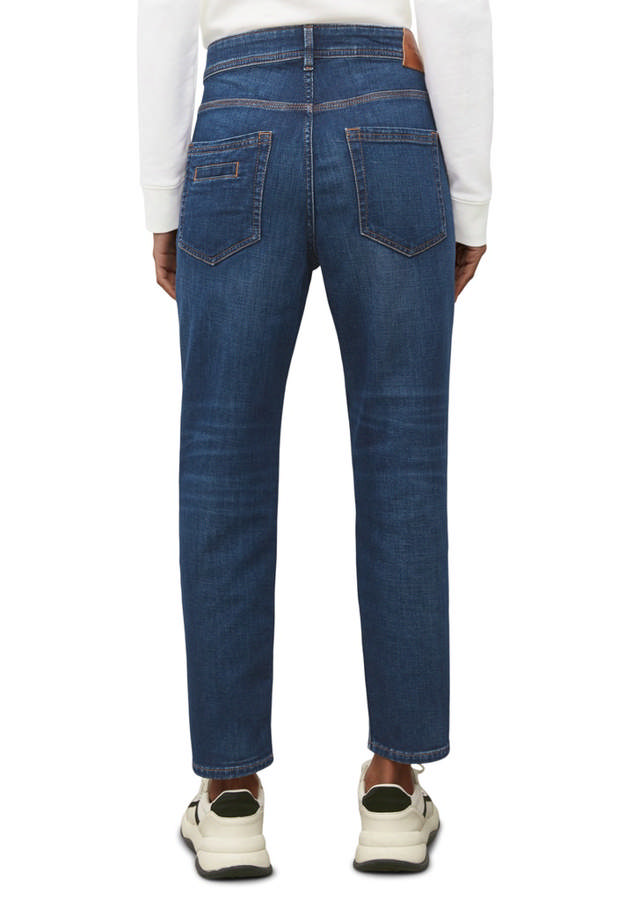 Denim Trouser, mid waist, boyfriend fit, cropped length