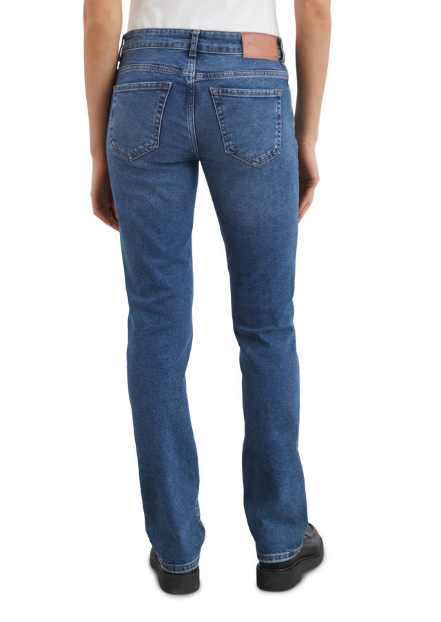 Denim trouser, straight fit, regular length, mid waist