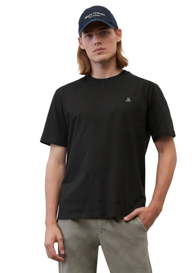 Sígildir stuttermabolir úr bómull með litlu lógói