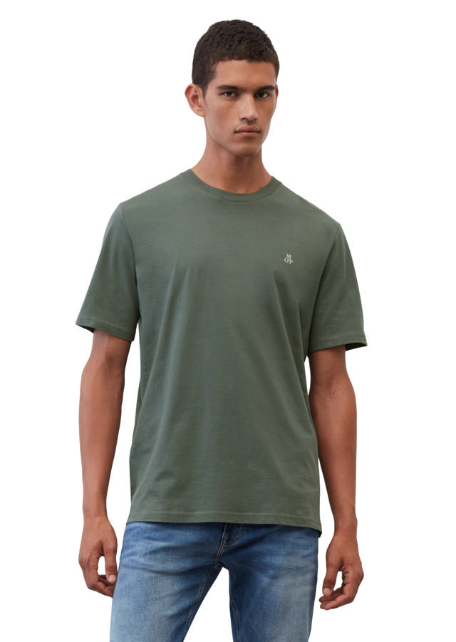 Sígildir stuttermabolir úr bómull með litlu lógói