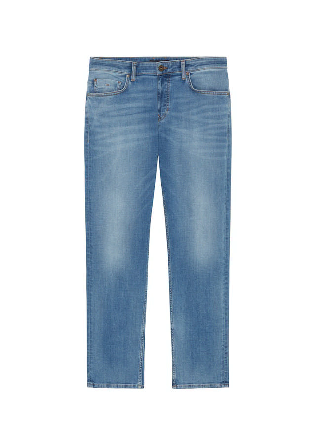 Denim, regular fit, regular leg, low waist, reg. crotch, regular length, zip fly