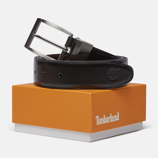 Bay Ridge Reversible buckle leather Belt COCOA