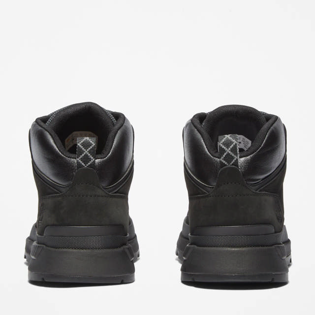 Field Trekker Mid Svartur Leðurstrigaskór