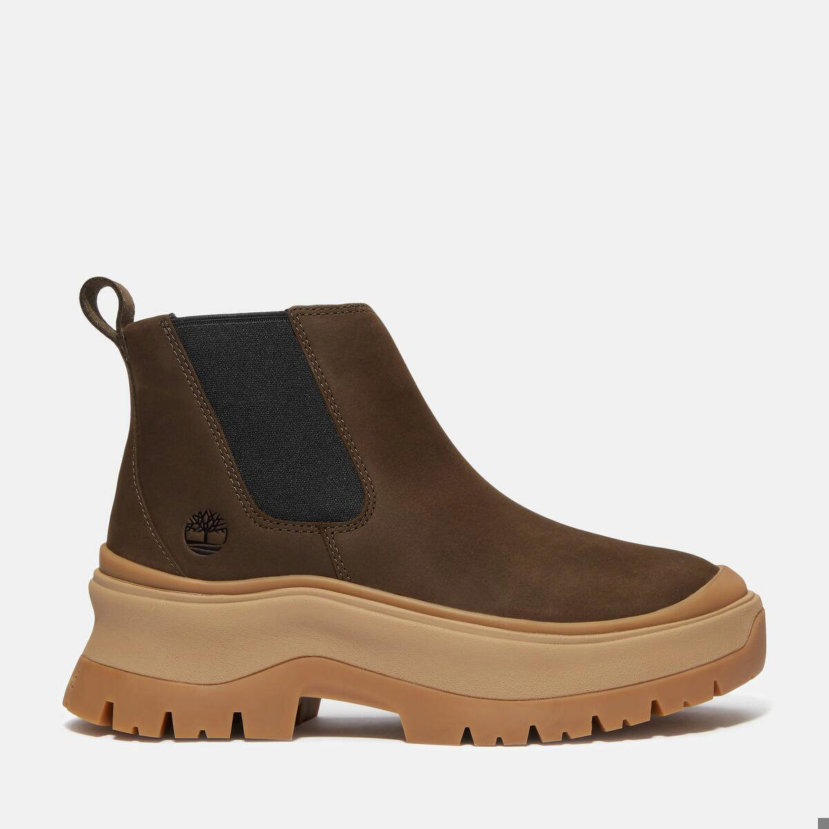 Roxie Lane MID CHELSEA BOOT DARK BROWN NUBUCK