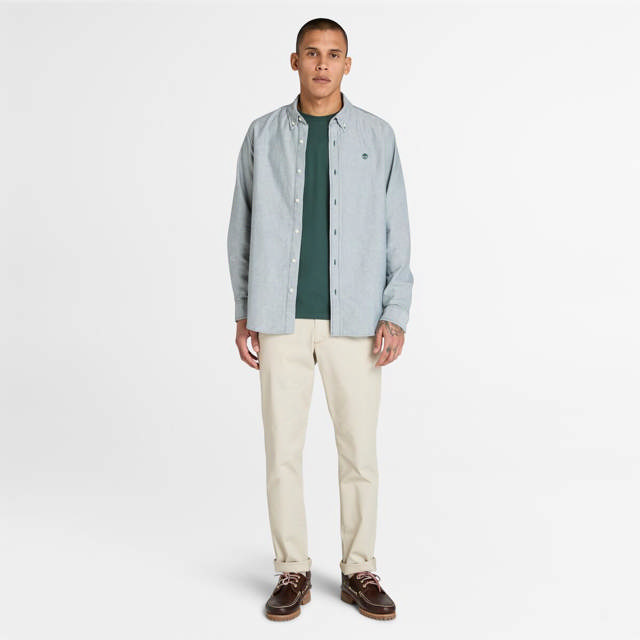 Dunstan River Stuttermabolur 100% Lífræn Bómull - Slim Fit