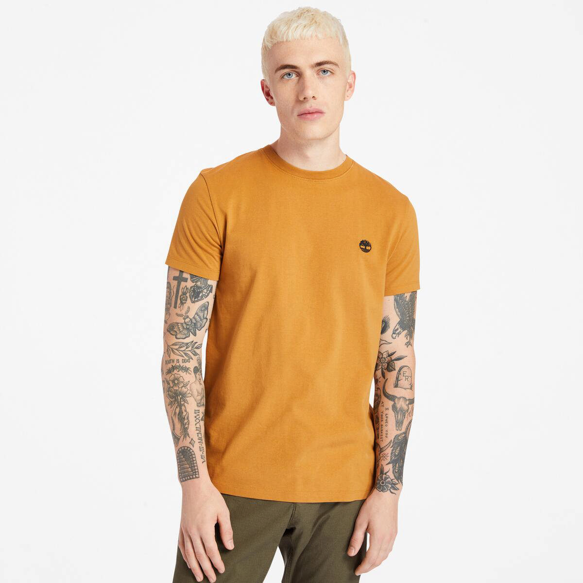 Dunstan River Herra Stuttermabolur  (Slim)