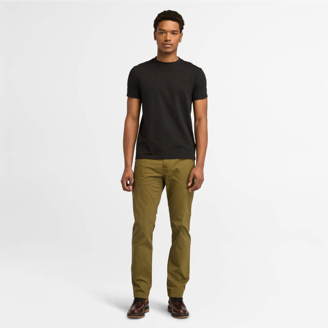 Dunstan River Stuttermabolur 100% Lífræn Bómull - Slim Fit