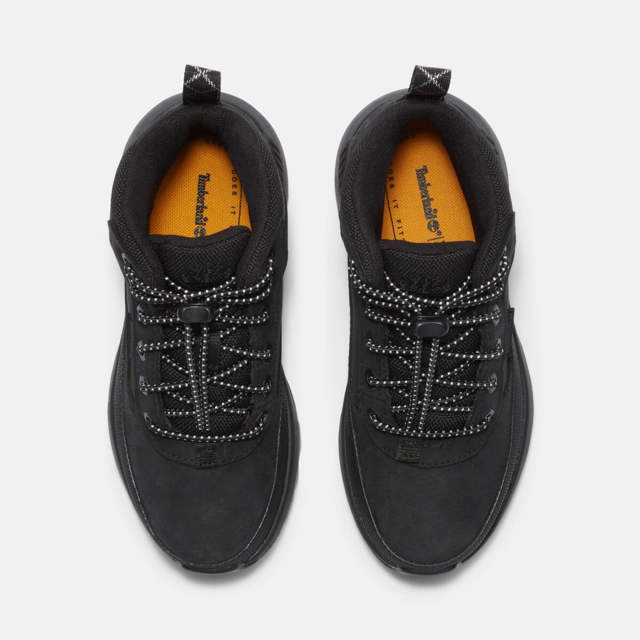 Field Trekker Mid Barnaleðurskór með Teygju, St. 31-35