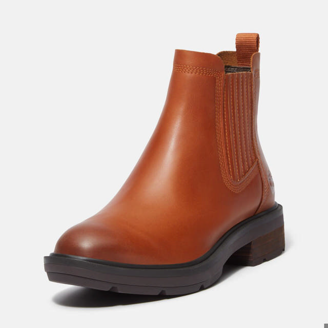 Brimfield MID CHELSEA BOOT MD BRN F GRAIN W DK BRN