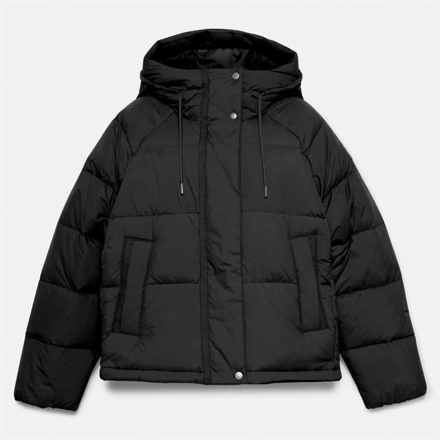 Puffer Úlpa með Endurunnum Dún