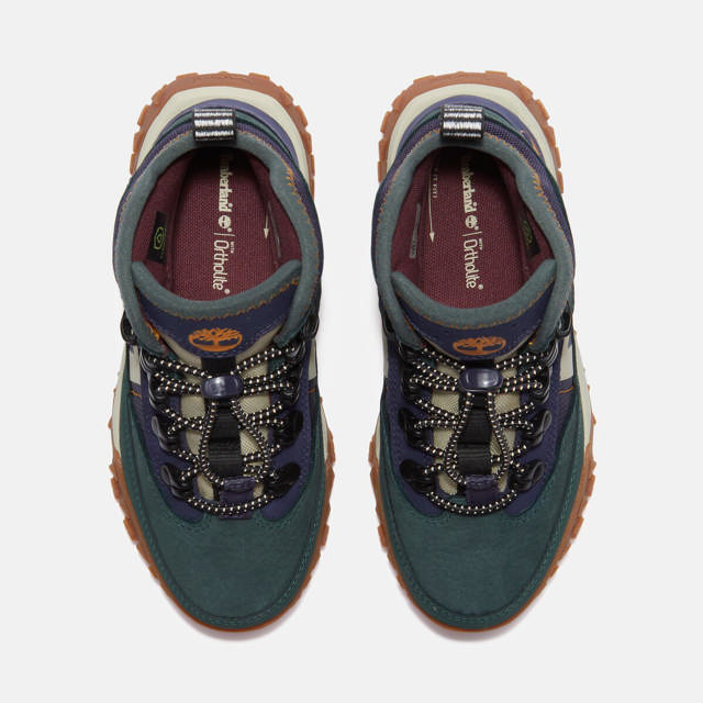 GreenStride Motion 6 MID BUNGEE WATERPROOF SNEAKER DARK GREEN NUBUCK