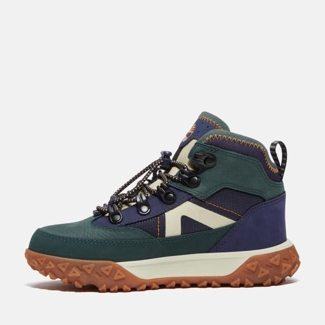 GreenStride Motion 6 MID BUNGEE WATERPROOF SNEAKER DARK GREEN NUBUCK