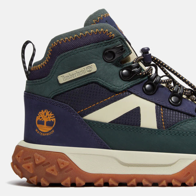 GreenStride Motion 6 MID BUNGEE WATERPROOF SNEAKER DARK GREEN NUBUCK