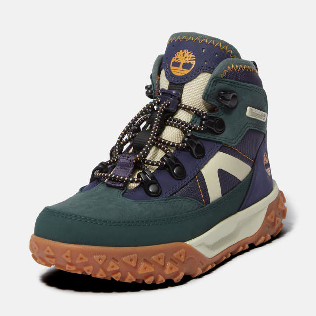 GreenStride Motion 6 MID BUNGEE WATERPROOF SNEAKER DARK GREEN NUBUCK