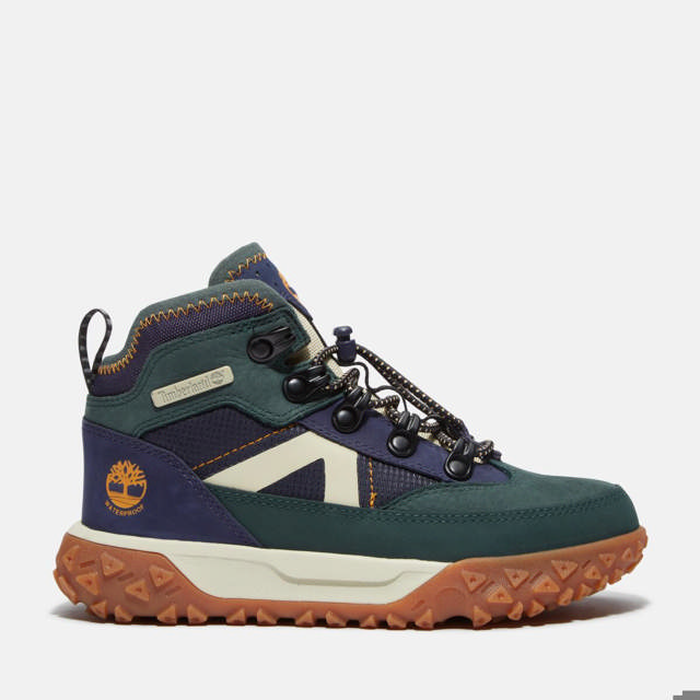 GreenStride Motion 6 MID BUNGEE WATERPROOF SNEAKER DARK GREEN NUBUCK