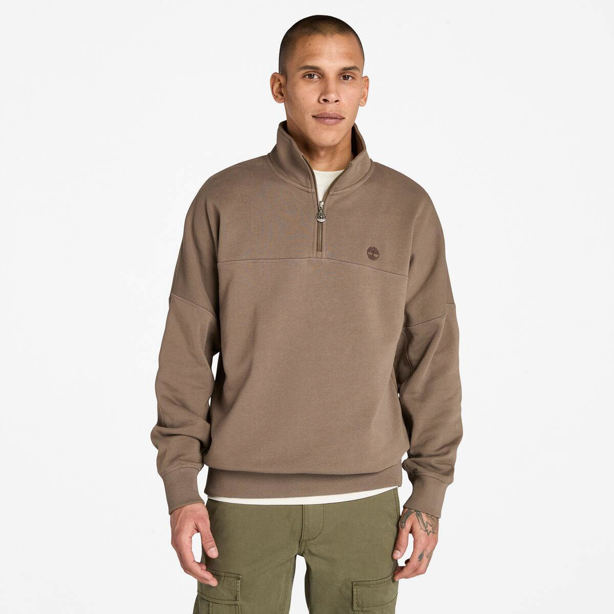 1/4 Zip Sweatshirt CHOCOLATE CHIP
