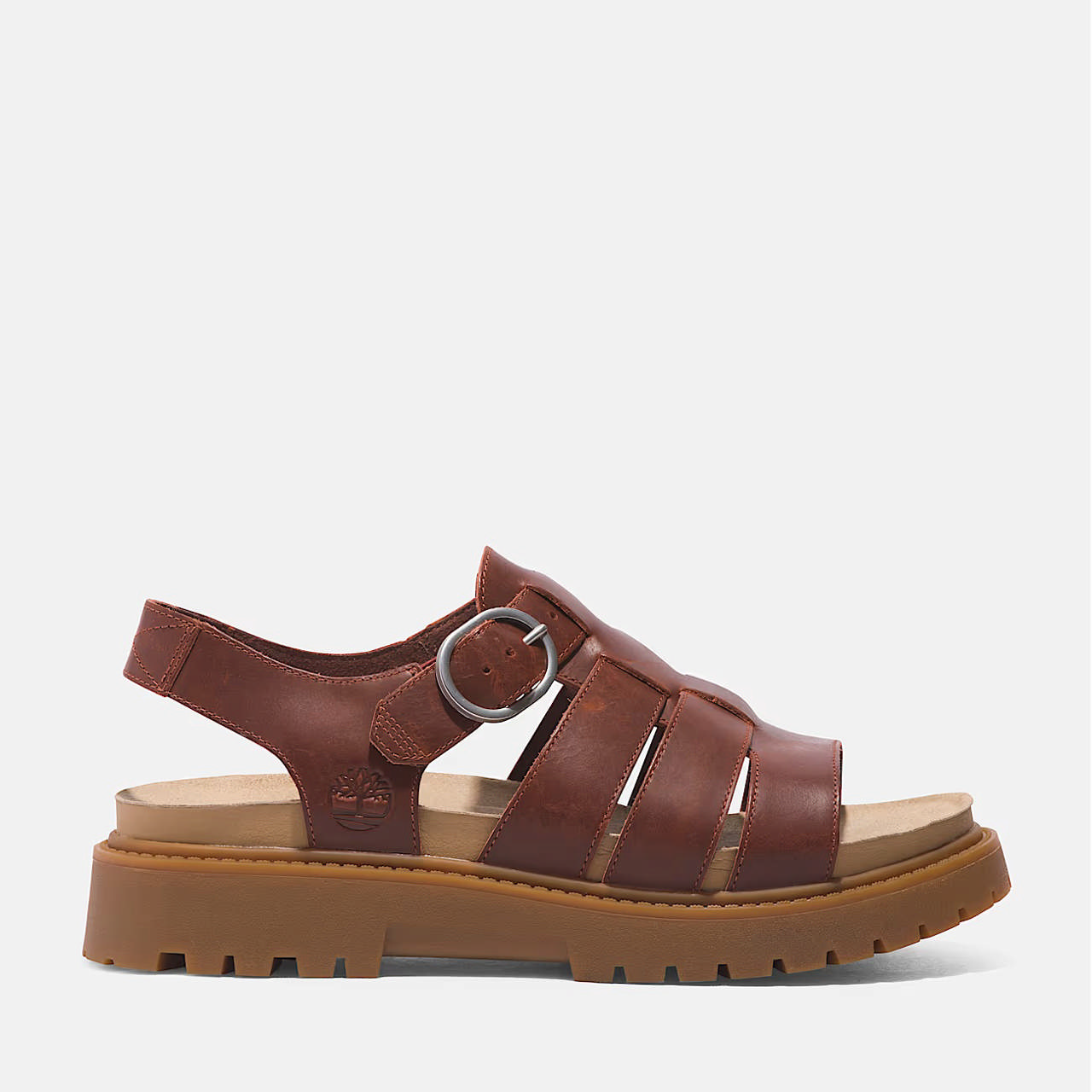 Clairemont Way FISHERMAN SANDAL DARK RED FULL GRAIN