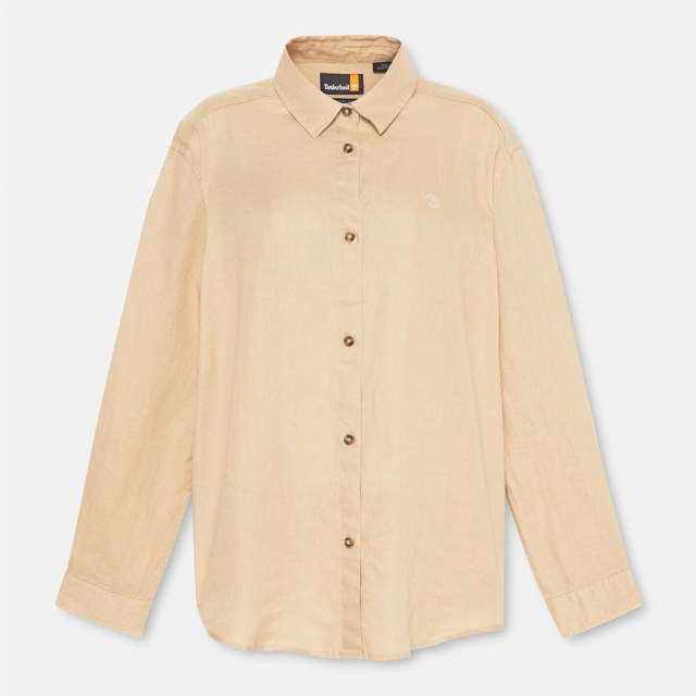 Linen Long-Sleeve Shirt SAFARI