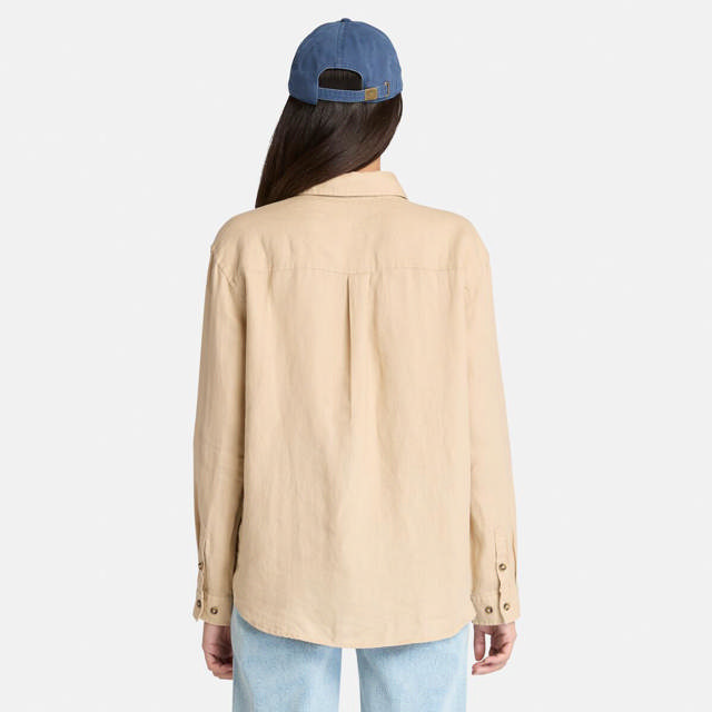 Linen Long-Sleeve Shirt SAFARI