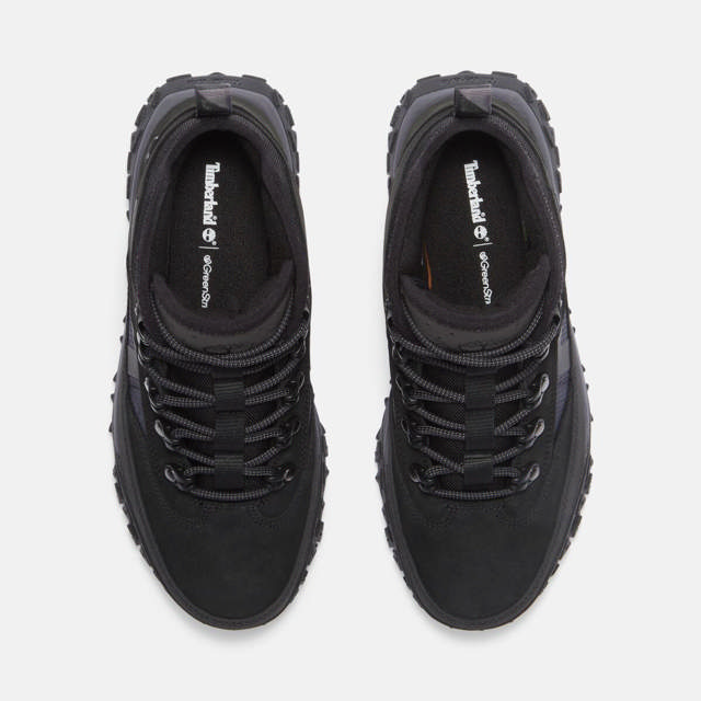 GreenStride Motion 6 MID LACE UP WATERPROOF SNEAKER JET BLACK