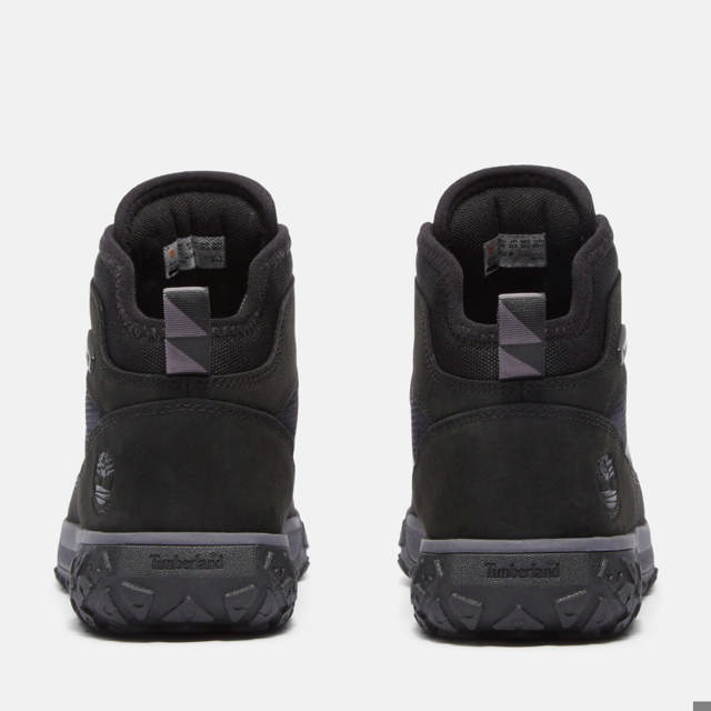 GreenStride Motion 6 MID LACE UP WATERPROOF SNEAKER JET BLACK