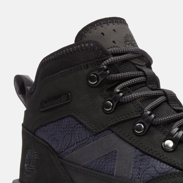 GreenStride Motion 6 MID LACE UP WATERPROOF SNEAKER JET BLACK