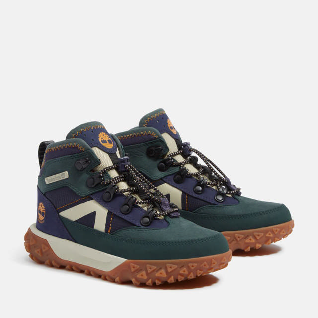 GreenStride Motion 6 MID BUNGEE WATERPROOF SNEAKER DARK GREEN NUBUCK