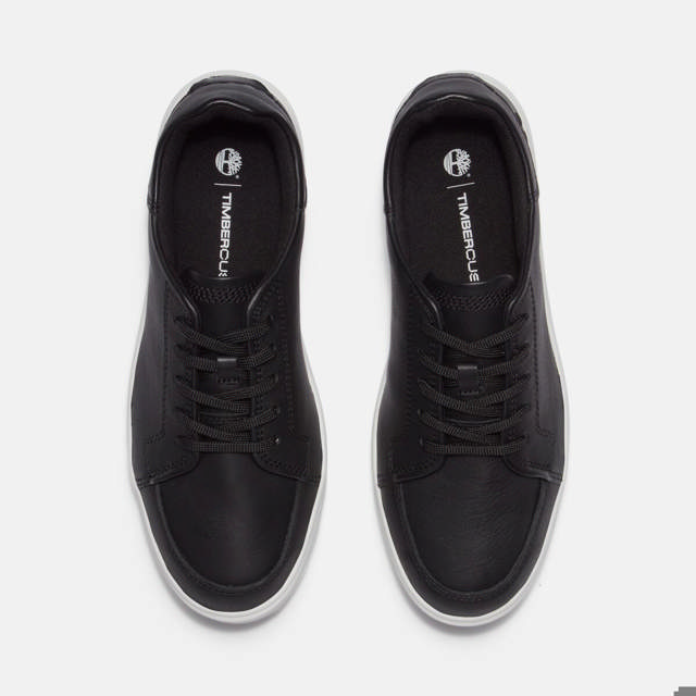 EMERSON STREET LOW LACE UP SNEAKER BLACK FULL GRAIN