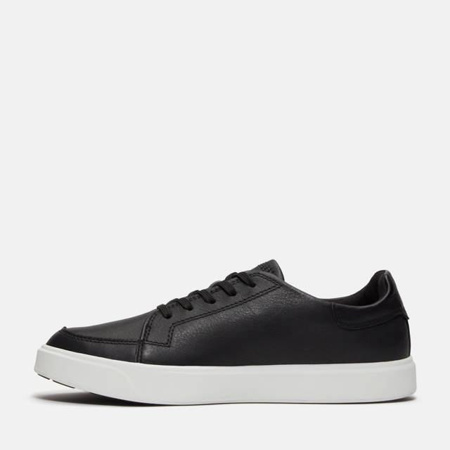 EMERSON STREET LOW LACE UP SNEAKER BLACK FULL GRAIN