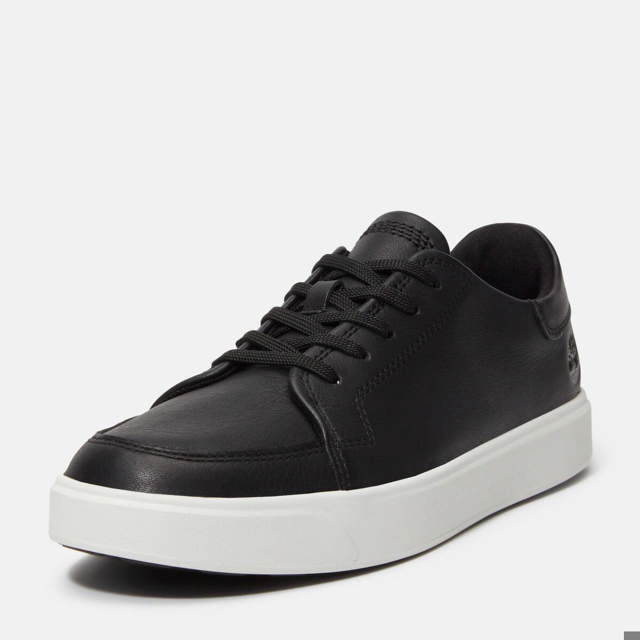EMERSON STREET LOW LACE UP SNEAKER BLACK FULL GRAIN